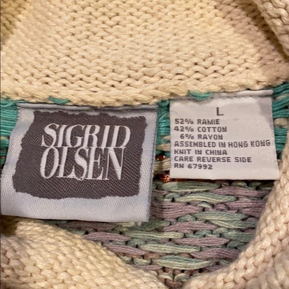 Sigrid Olsen Hand Knitted Sweater - Picture 6 of 6